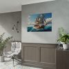 Antique Sail Ship In Ocean Poster