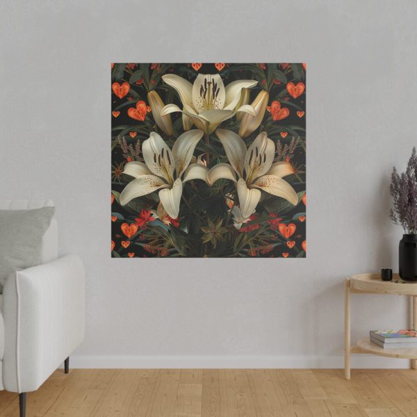 4397788361769580359_2048.jpeg Vintage Lily And Hearts Art II Standard Canvas