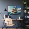 4840773496227754996_2048.jpeg Antique Sail Ship In Ocean Framed Poster