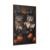 4938332349857648248_2048.jpeg Halloween Witch Cats Framed Canvas