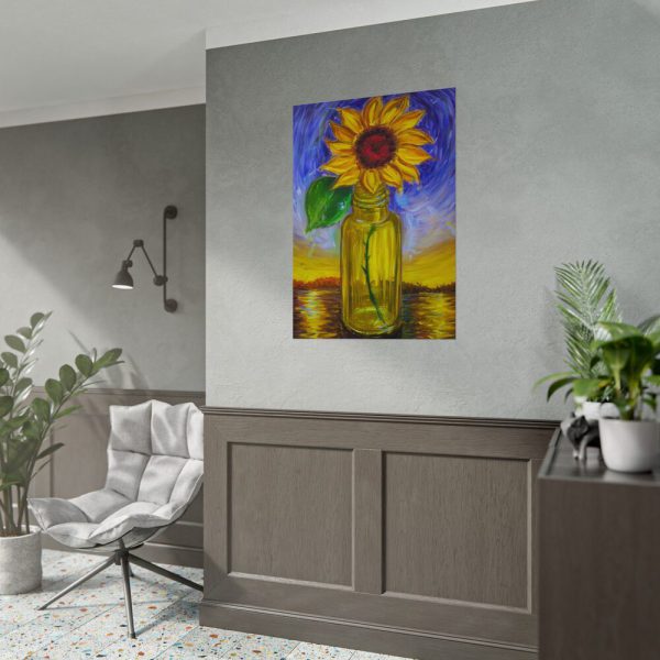 5166114322634300988_2048.jpeg Single Sunflower in a Bottle Poster
