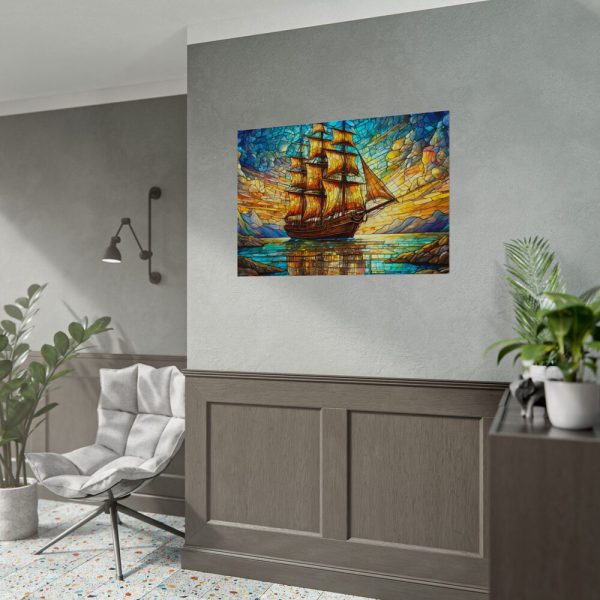 5202819931631174768_2048.jpeg Digital Art, Stained Glass Old Ship Poster