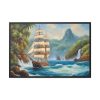 5263250663043731168_2048.jpeg Sail Ship Near Tropical Island Framed Canvas