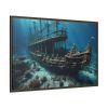 5287887930699871043_2048.jpeg Ancient Sunken Ship Framed Canvas
