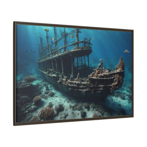 5287887930699871043_2048.jpeg Ancient Sunken Ship Framed Canvas