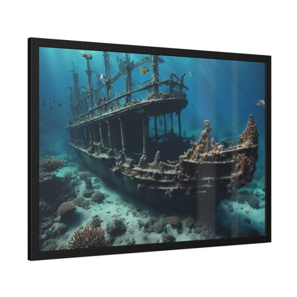 53243028020513389_2048.jpeg Ancient Sunken Ship Framed Poster