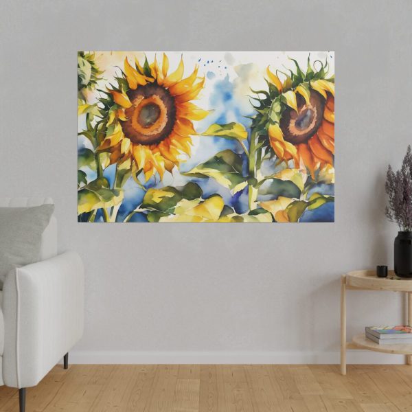 5383872020557152239_2048.jpeg Sunflower Floral Watercolor Art Standard Canvas