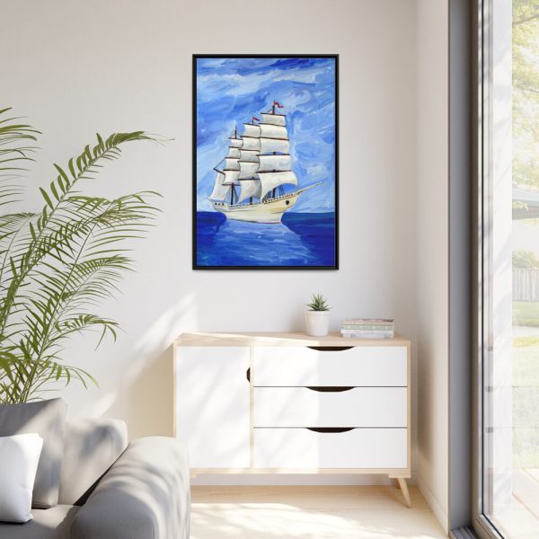 5550759747787194298_2048.jpeg White Sea Sailing Ship Framed Canvas