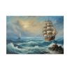5576647288614974968_2048.jpeg Vintage Sail Ship In The Ocean Standard Canvas