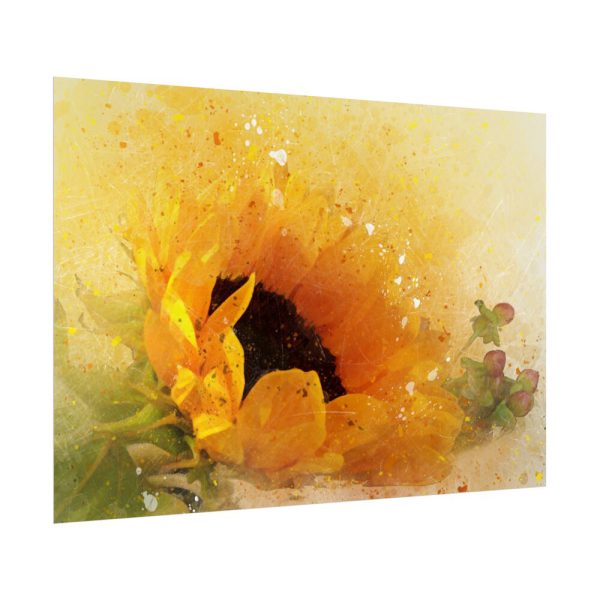 5837098785063870664_2048.jpeg Sunflower Watercolor And Splatter Poster