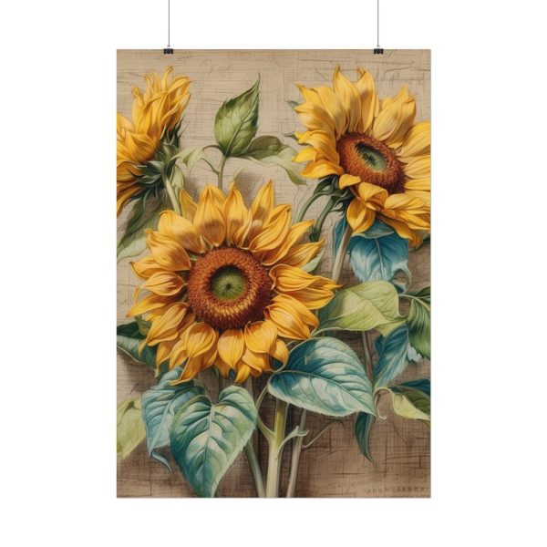 5865499983135520240_2048.jpeg Vintage Sunflower Art Print Poster