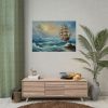 5883346524957425849_2048.jpeg Vintage Sail Ship In The Ocean Poster