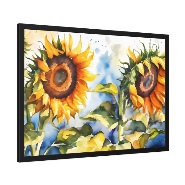 5914459649519006552_2048.jpeg Sunflower Floral Watercolor Art Framed Poster