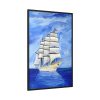 6037648402670215106_2048.jpeg White Sea Sailing Ship Framed Canvas