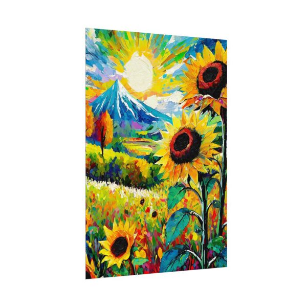 6134593404269332061_2048.jpeg Colorful Autumn Sunflower Field Art Poster