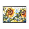 6161271264019791434_2048.jpeg Sunflower Floral Watercolor Art Framed Canvas