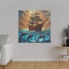 623623439107433276_2048.jpeg Dolphins And Ship Art Print Standard Canvas