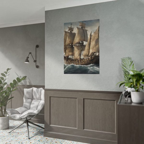 6249894273177406781_2048.jpeg Ancient Sail Ship In Ocean Poster