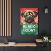 6400130522162500171_2048.jpeg Black Friday Dog With Bag Framed Canvas