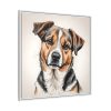6409242312493627142_2048.jpeg Dog Cartoon Sketch Framed Canvas