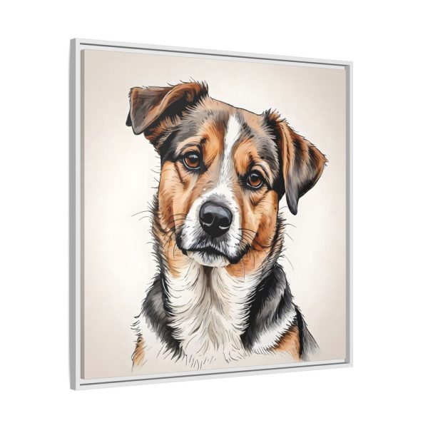 6409242312493627142_2048.jpeg Dog Cartoon Sketch Framed Canvas