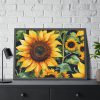 Sunflower Wildflower Blossom Framed Poster