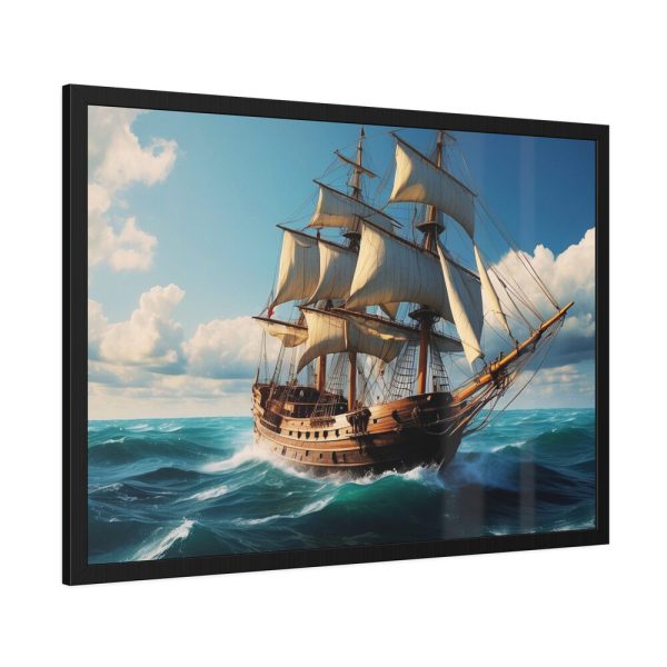 6535939898231359921_2048-1.jpeg Antique Sail Ship In Ocean Framed Poster