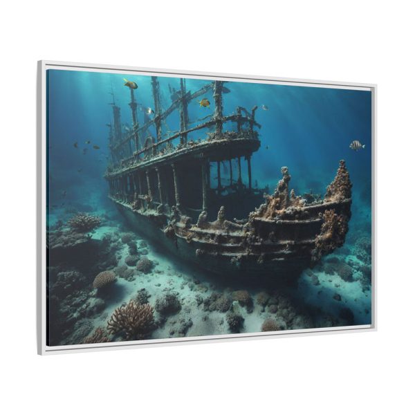 6713978757061336778_2048.jpeg Ancient Sunken Ship Framed Canvas
