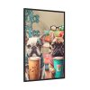 6749059793659322343_2048.jpeg Dogs, Books And Coffee Framed Canvas