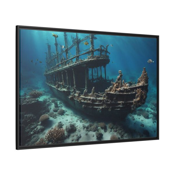 6946290106328545497_2048.jpeg Ancient Sunken Ship Framed Canvas