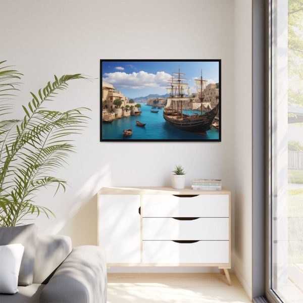 7008909955932586939_2048.jpeg Ancient City Harbor Framed Canvas
