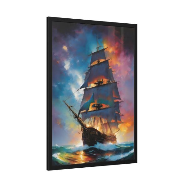 7108727068816981730_2048.jpeg Pirate Ship Fantasy Illustration I Framed Poster