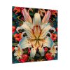 Vintage Lily And Hearts Art I Standard Canvas
