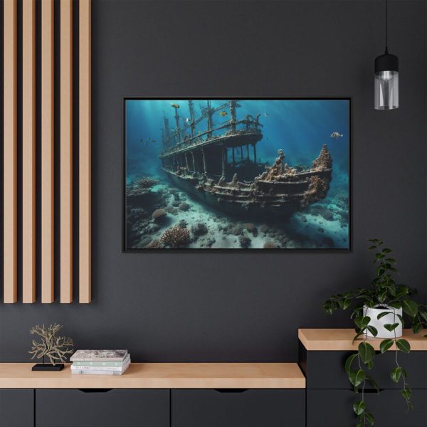 7252733113956135172_2048.jpeg Ancient Sunken Ship Framed Canvas