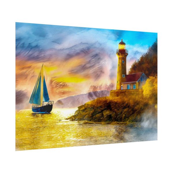 7272291057041820470_2048.jpeg Ship and Lighthouse Poster
