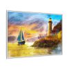 7445070042498198550_2048.jpeg Ship and Lighthouse Framed Canvas