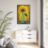 7559549923174633649_2048.jpeg Sunflower Textured Digital Painting Framed Canvas
