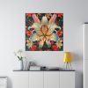 Vintage Lily And Hearts Art I Standard Canvas