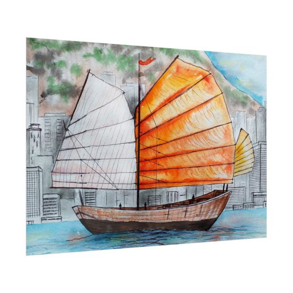 7663321408184151105_2048.jpeg Traditional Chinese Sailing Ship Poster
