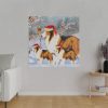7679618753232718539_2048.jpeg Winter Collie Dog And Puppy Standard Canvas
