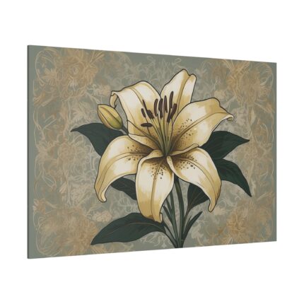 Vintage Flower Lily Standard Canvas