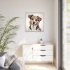8173617396450632492_2048.jpeg Dog Cartoon Sketch Framed Canvas
