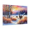 82227-4.jpg Winter Landscape Deer Standard Canvas