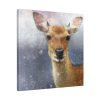 Deer Watercolor Painting Portrait Standard Canvas
