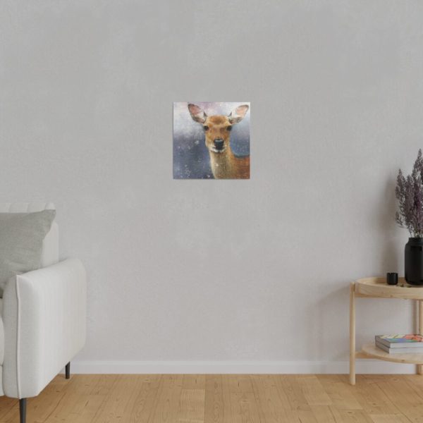 Deer Watercolor Painting Portrait Standard Canvas