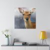 Deer Watercolor Painting Portrait Standard Canvas