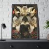 Vintage Lily And Hearts Art II Framed Poster