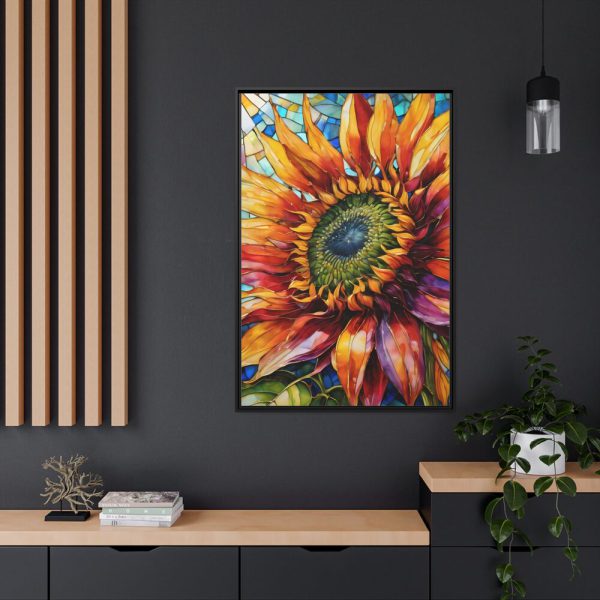 8337175074831958061_2048.jpeg Sunflower Mosaic Art Framed Canvas