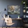 8413740771647759001_2048.jpeg Sail Ship And Stormy Sea Framed Poster