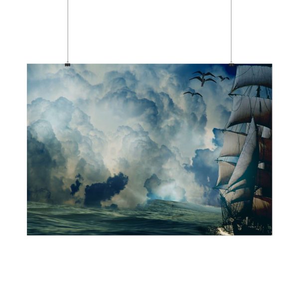 8479962351163105075_2048.jpeg Ship In The Sea Through Storm Poster